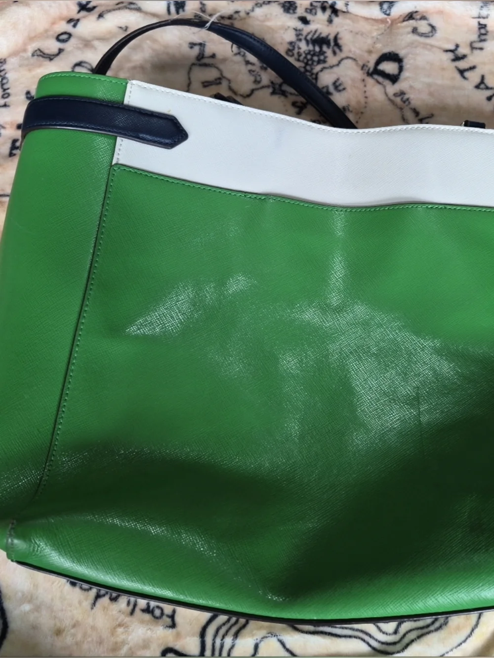 Kate Spade New York Staci Colorblock Large Tote Green